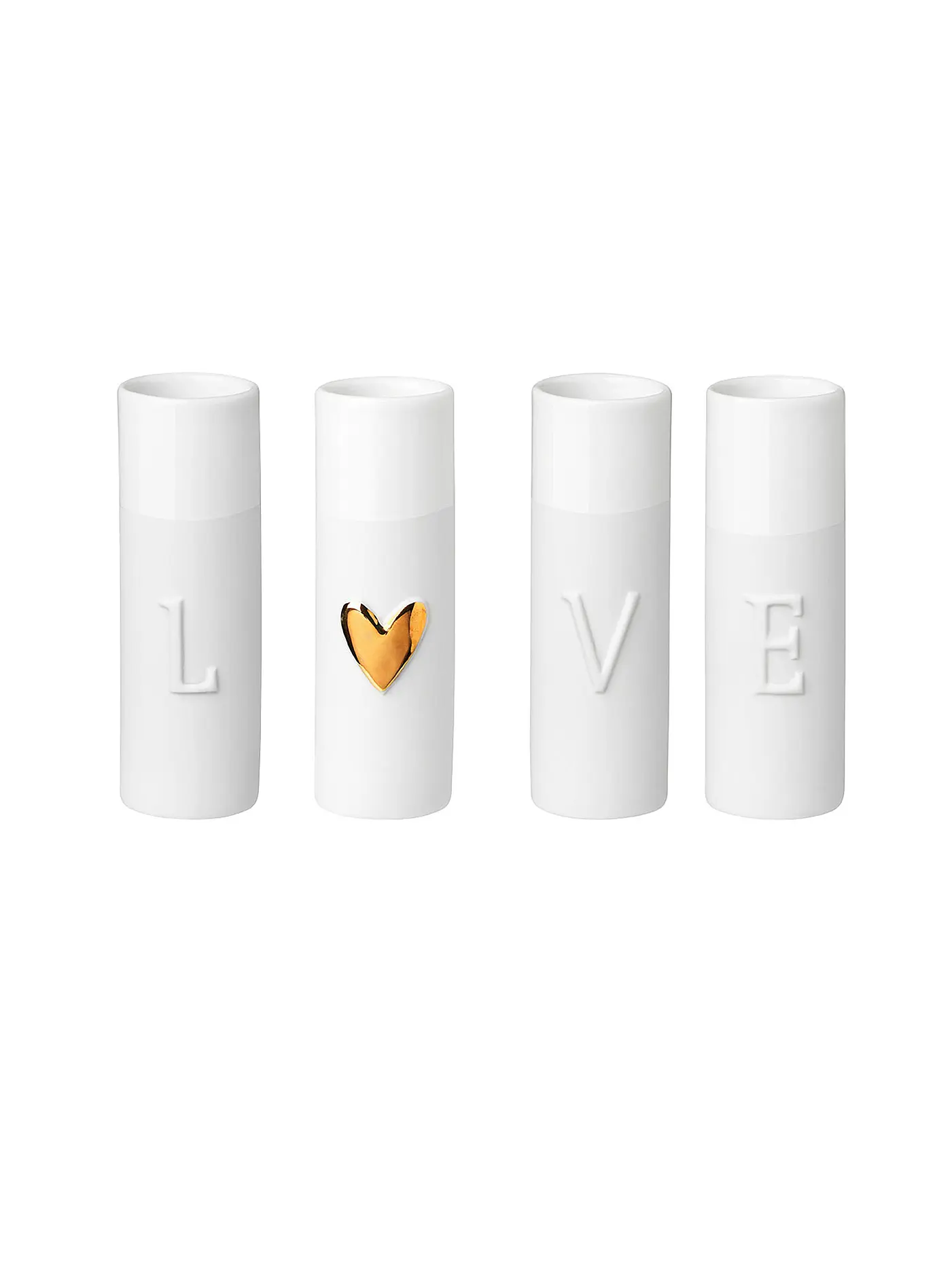 RAEDER | Mini Vasen LOVE 4er 9cm | 